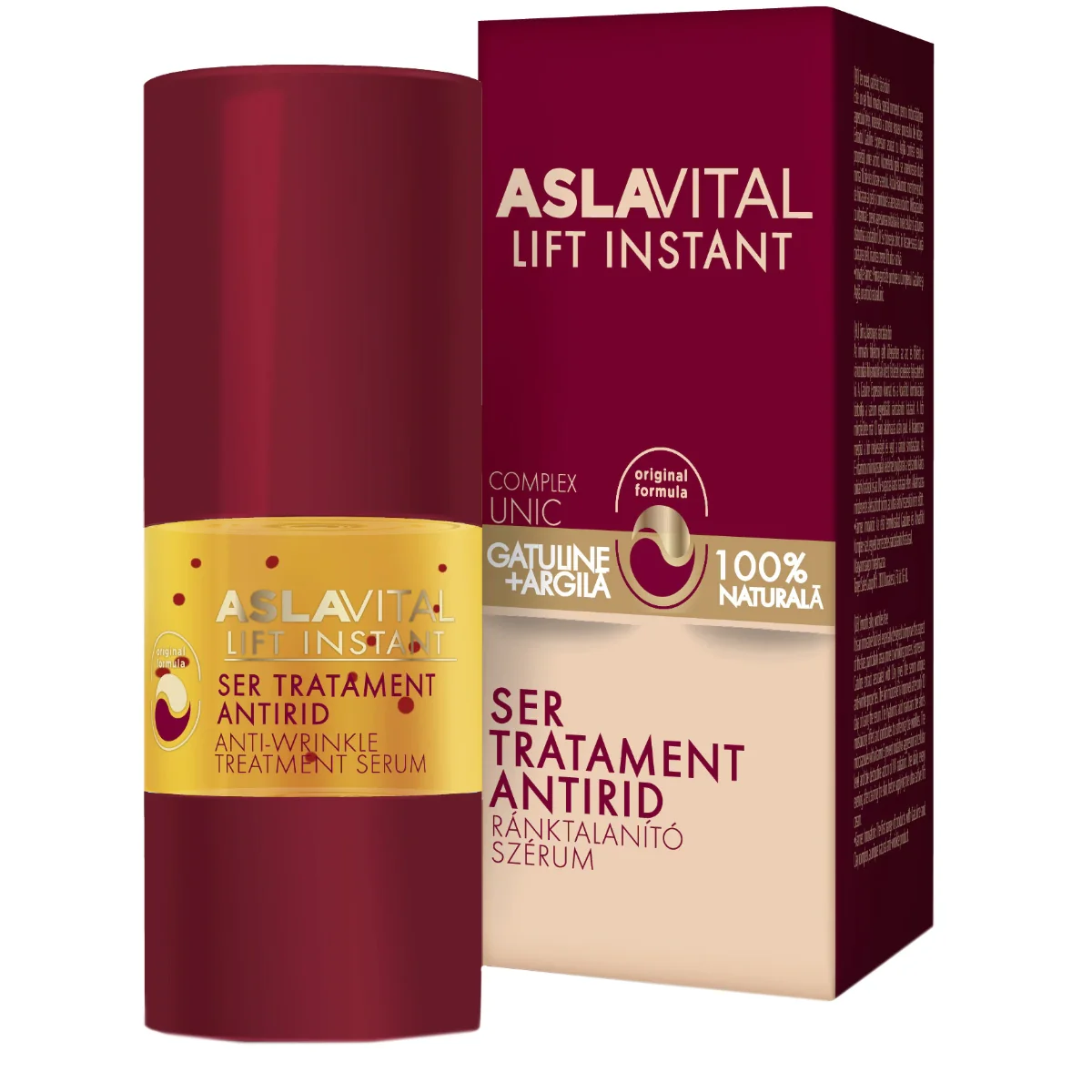 Ser pentru tratament antirid Lift Instant, 15ml, AslaVital