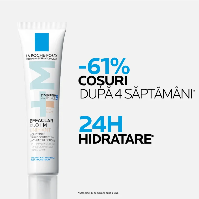 Crema corectoare uniformizatoare Effaclar Duo+ Light, 40ml, La Roche-Posay 