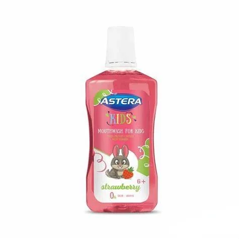 Apa de gura pentru copii Strawberry, 300ml, Astera