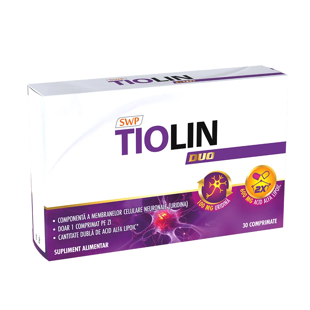 Tiolin Duo, 30 comprimate, Sun Wave Pharma 