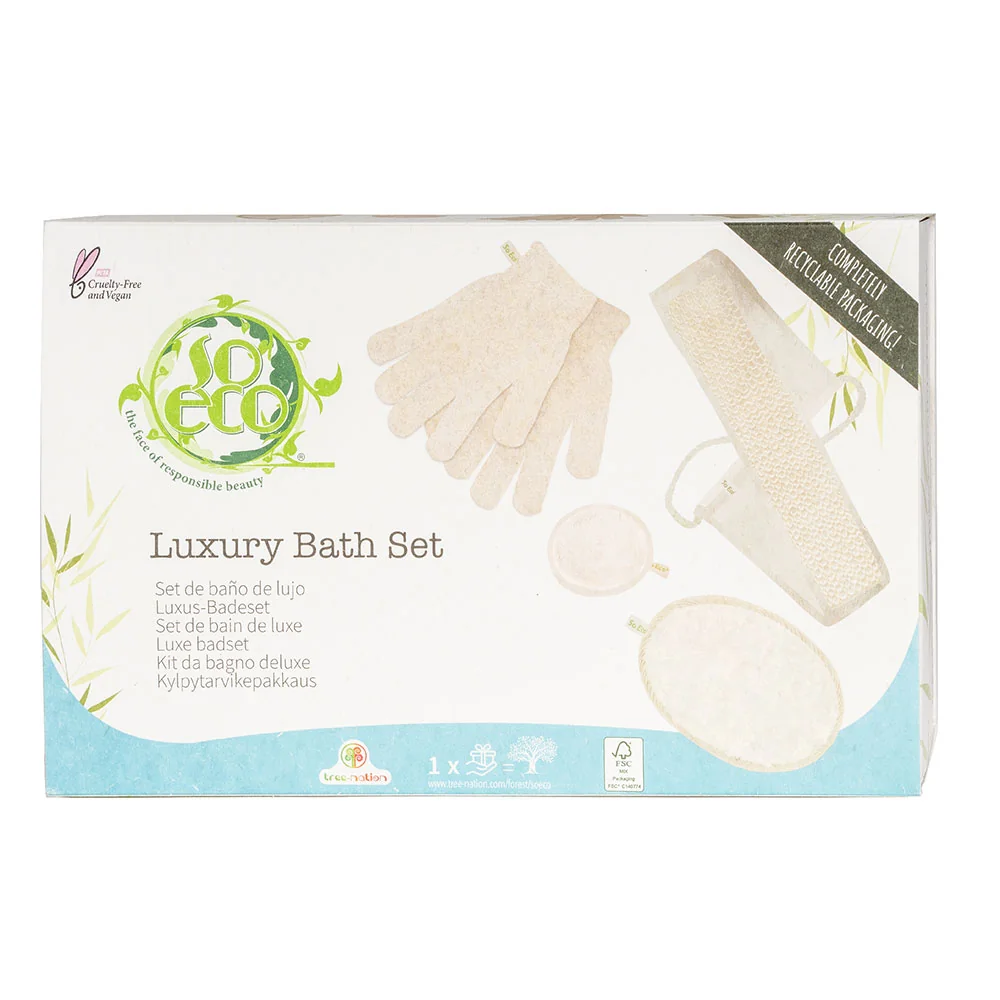 Set ecologic pentru fata si corp Luxury Bath, 1 bucata, So Eco 