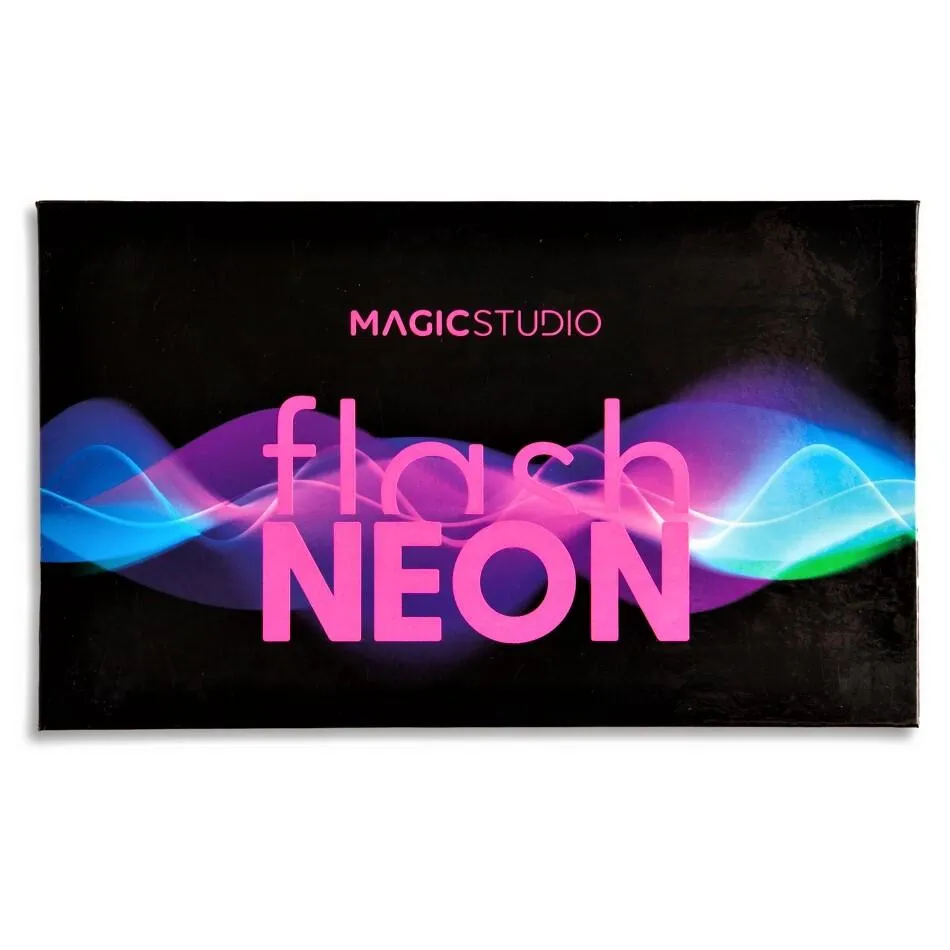 Paleta de farduri pentru pleoape Flash Neon cu 18 culori 24500, 18 x 0.8g, Magic Studio 