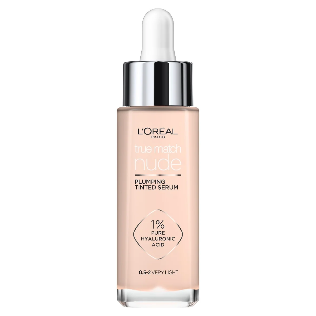 Serum redensificator infuzat cu pigmenti True Match Nude 0.5-2 Very Light, 30ml, L'Oreal Paris 