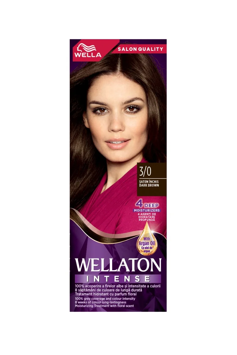 Vopsea de par permanenta Saten Inchis 3.0 Wellaton, 110ml, Wella 