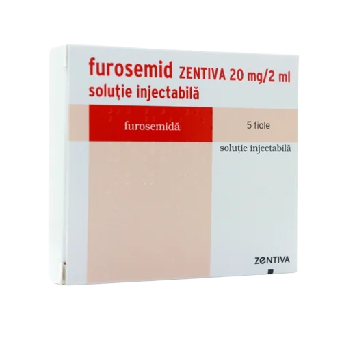 Frurosemid solutie injectabila 20mg/2ml, 5 fiole, Zentiva