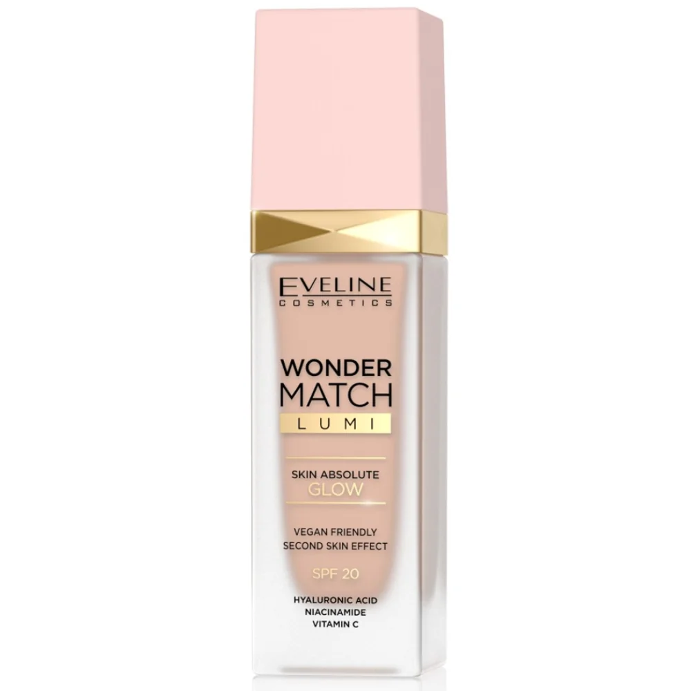 Fond de ten Wonder Match Lumi SPF 20 No.15 Natural, 30ml, Eveline Cosmetics