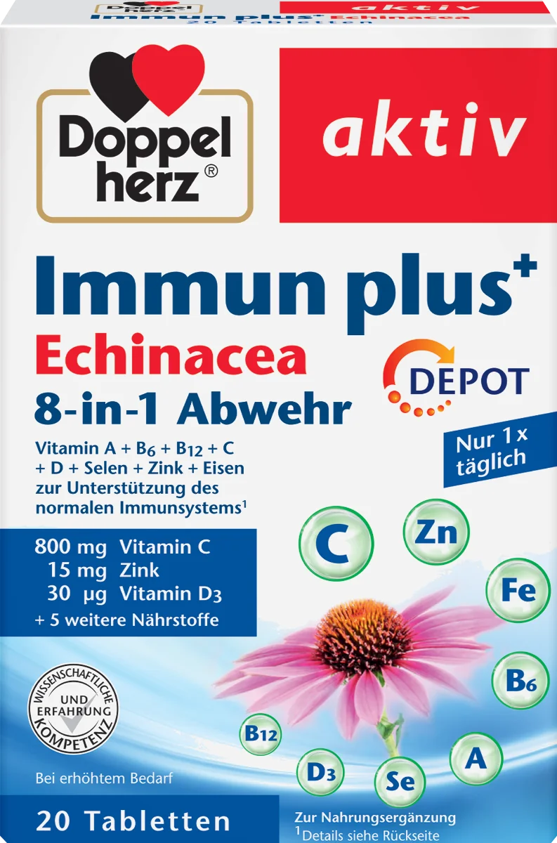 Immun plus Echinacea, 20 comprimate, Doppelherz