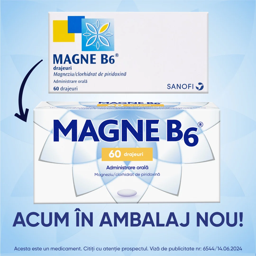 Magne B6, 60 drajeuri, Sanofi 