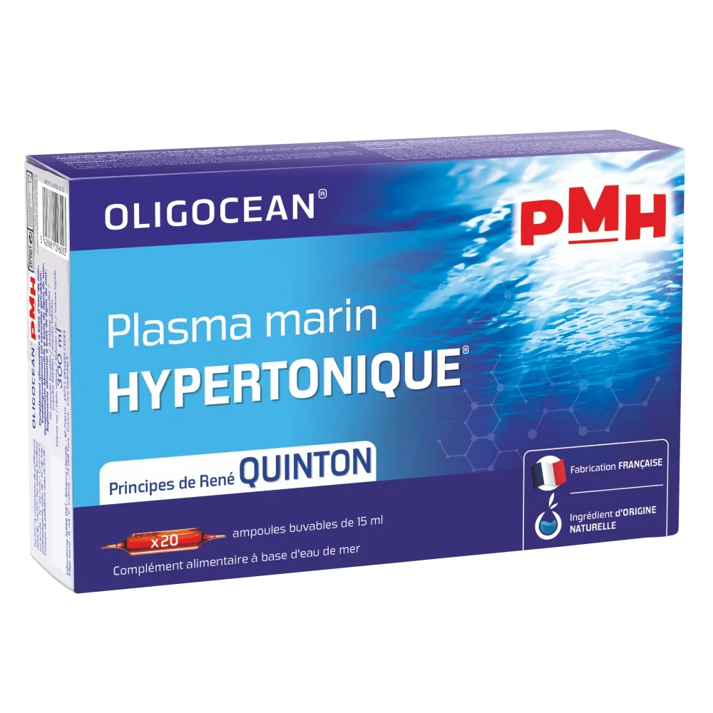 Plasma marina Quinton Hipertonic 15ml, 20 fiole, Oligocean