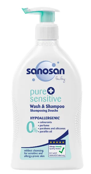 Lotiune de spalare Pure&Sensitive, 200ml, Sanosan