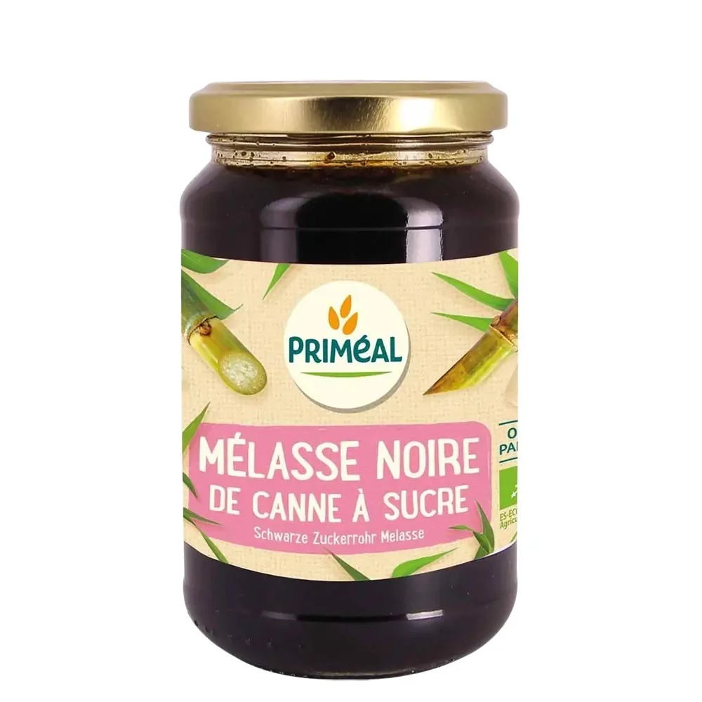 Melasa neagra eco din trestie de zahar, 450g, Primeal