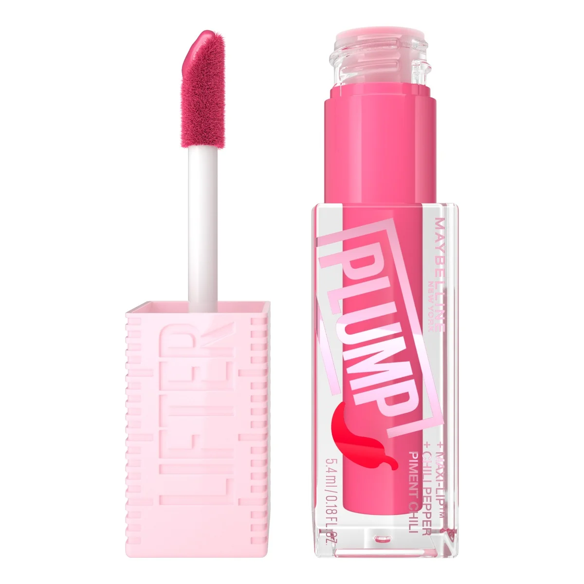 Luciu de buze cu efect de marire Lifter Plump 003 Pink Sting, 5.4ml, Maybelline