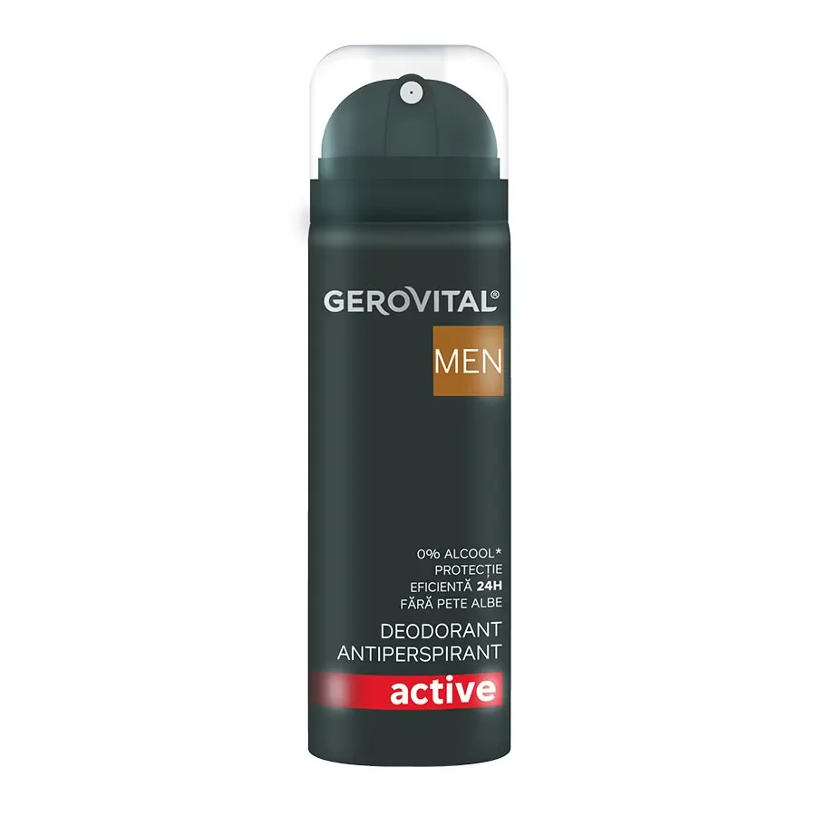 Deodorant antiperspirant Men Active, 150ml, Gerovital