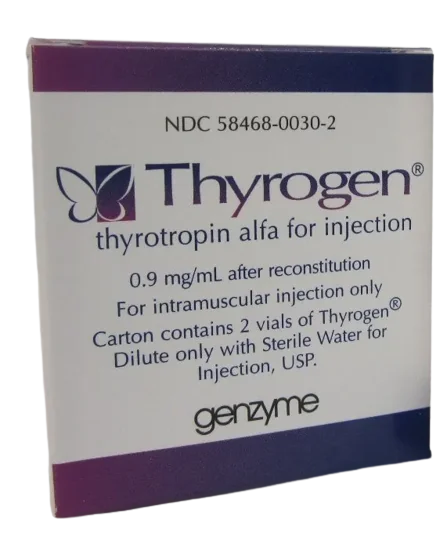 Thyrogen 0.9mg pulbere pentru solutie injectabila, 2 flacoane, Genzyme 