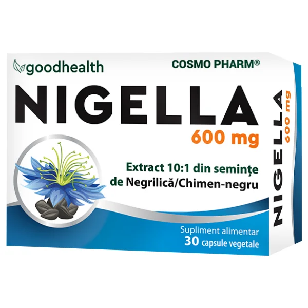 Nigella Sativa 600mg, 30 capsule, Cosmopharm