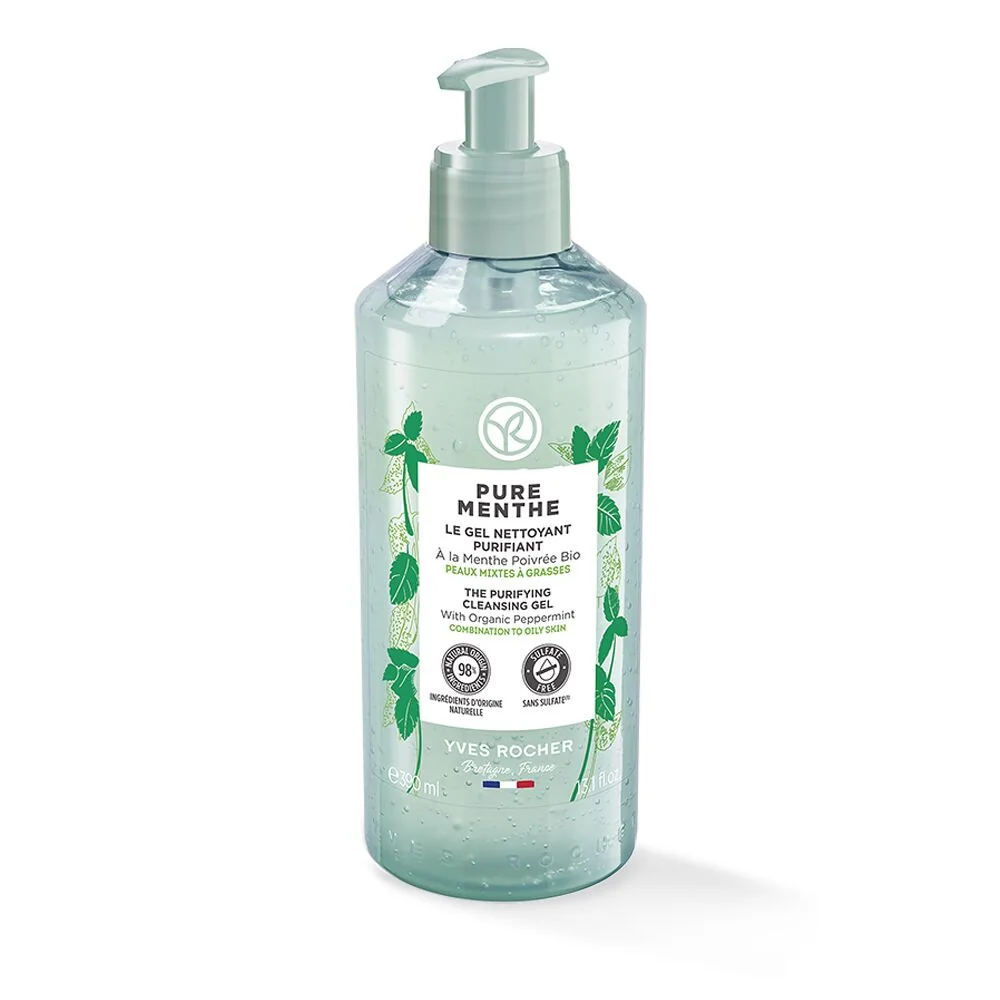 Gel purificator pentru curatarea tenului, 390ml, Yves Rocher