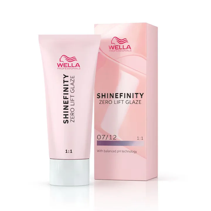 Vopsea demi-permanenta Shinefinity Zero Lift Glaze 07/12 Cool Mushroom, 60 ml, Wella Professionals 