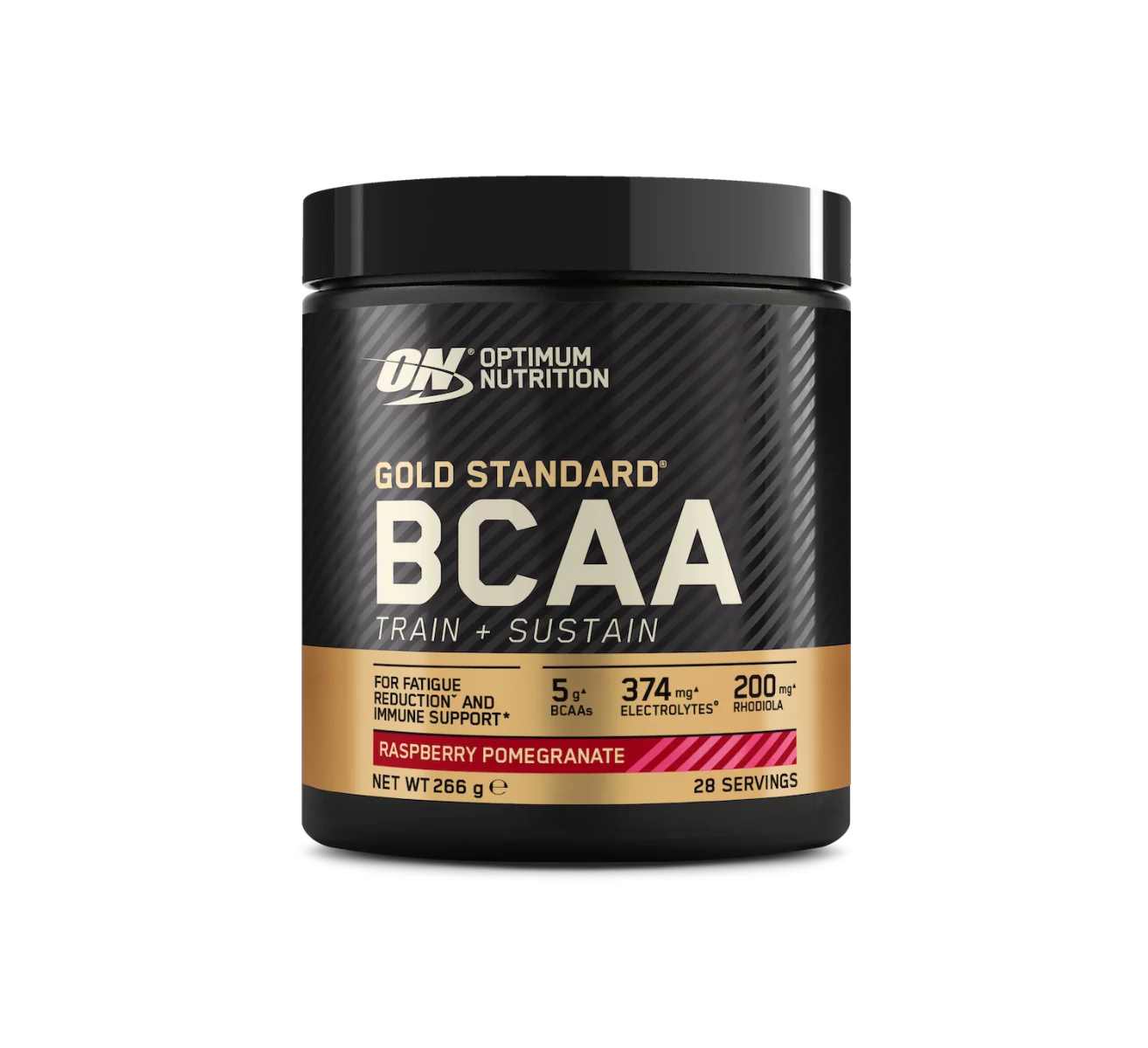 Pudra energizanta BCAA Train Sustain Raspberry Pomegranate, 266g, Optimum Nutrition