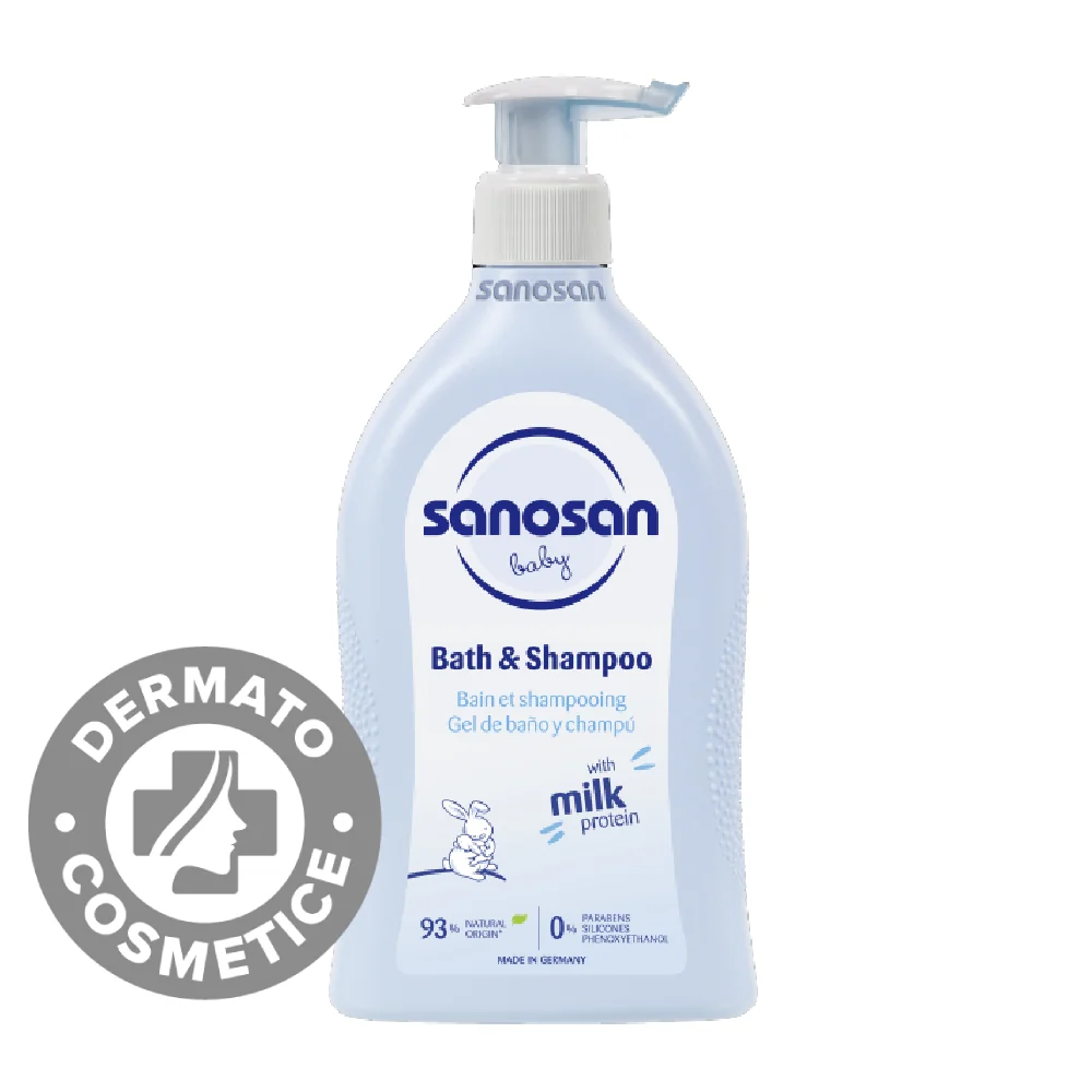 Sampon si spumant cu dispenser Baby, 400ml, Sanosan 