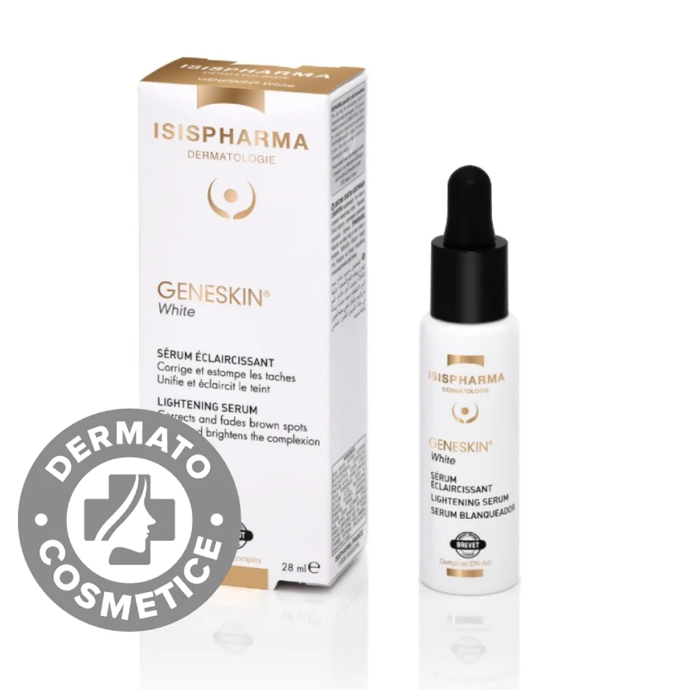 Ser depigmentant pentru luminozitatea pielii Geneskin White, 28ml, Isis Pharma