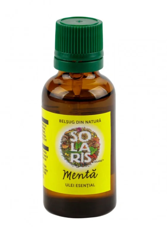 Ulei esential de menta, 30ml, Solaris