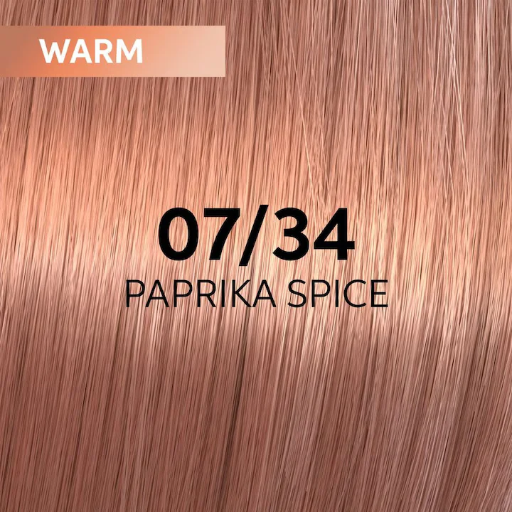 Vopsea demi-permanenta Shinefinity Zero Lift Glaze 07/34 Paprika Spice, 60 ml, Wella Professionals 