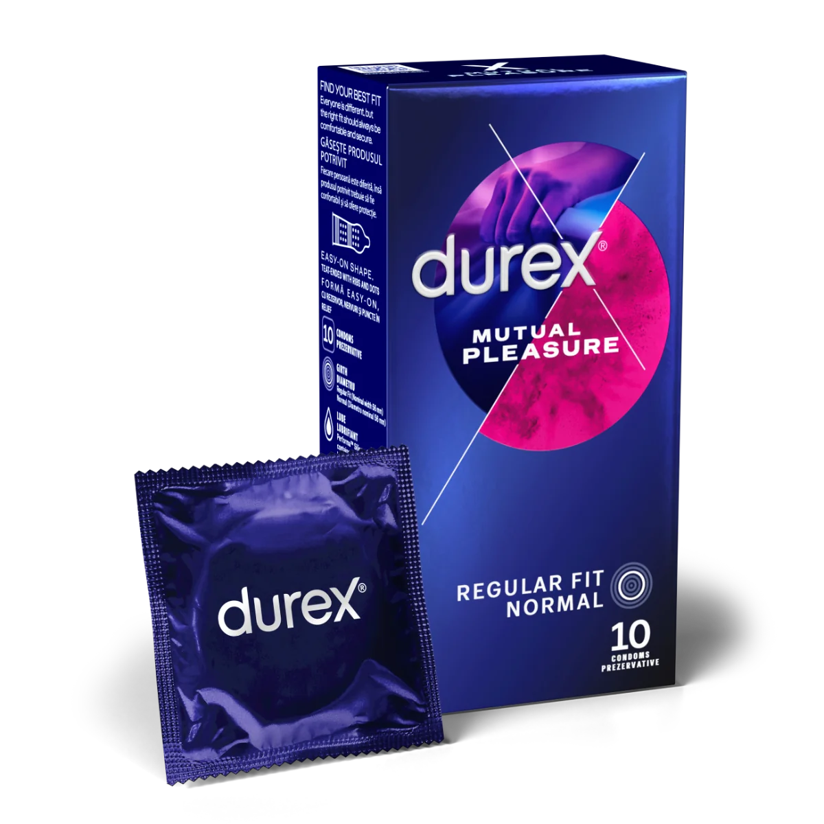 Prezervative Mutual Pleasure, 10 bucati, Durex 