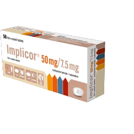 Implicor 50mg/7.5mg, 56 comprimate filmate, Les Laboratoires Servier 