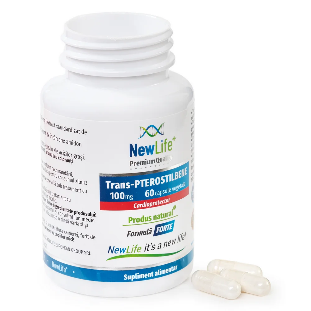 Trans-PTEROSTILBENE 100mg, 60 capsule, NewLife 