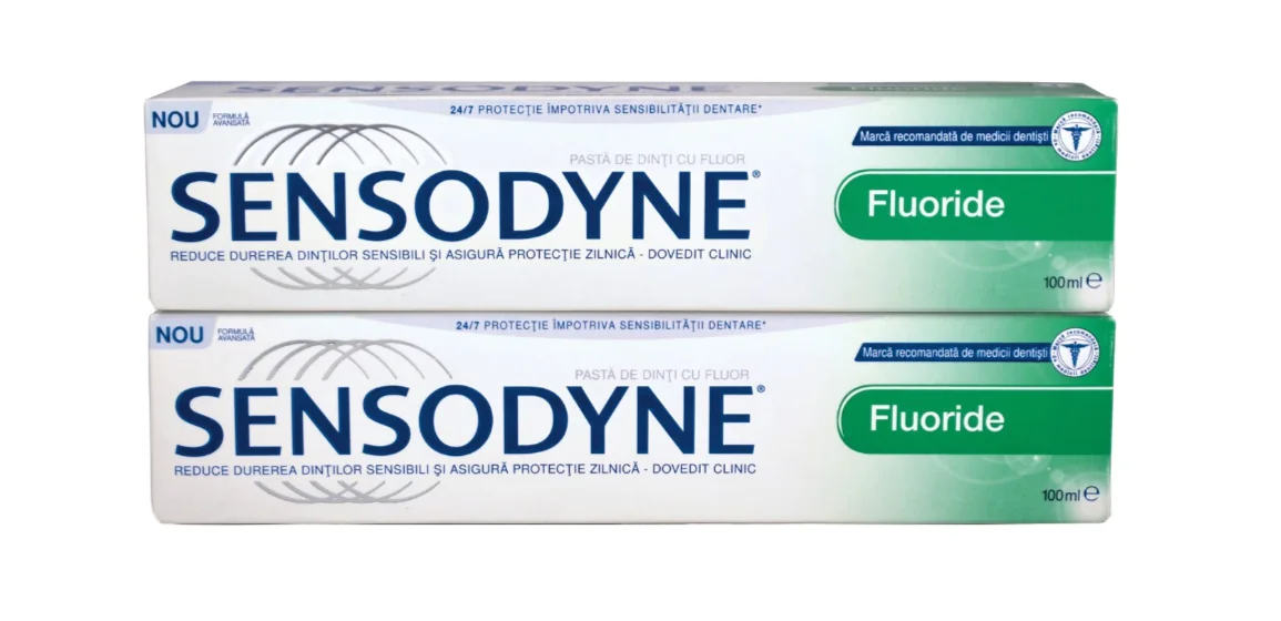 Pachet Pasta de dinti Fluoride, 2x 100ml, Sensodyne