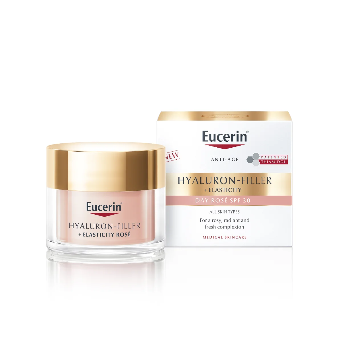 Crema de zi Hyaluron-Filler + Elasticity Rosé SPF 30, 50ml, Eucerin 