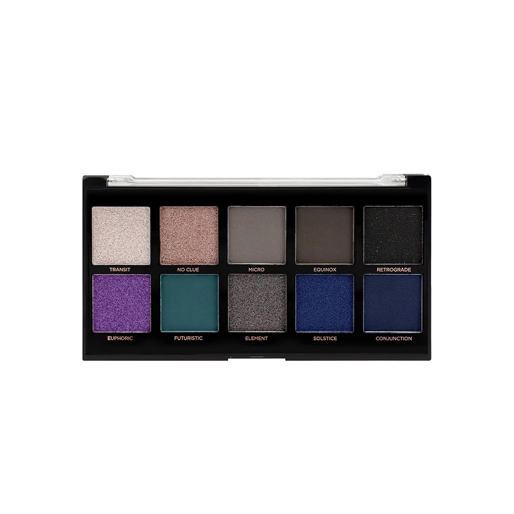 Paleta de farduri vegane cu 10 nuante Euphoria, 103g, Profusion Cosmetics 