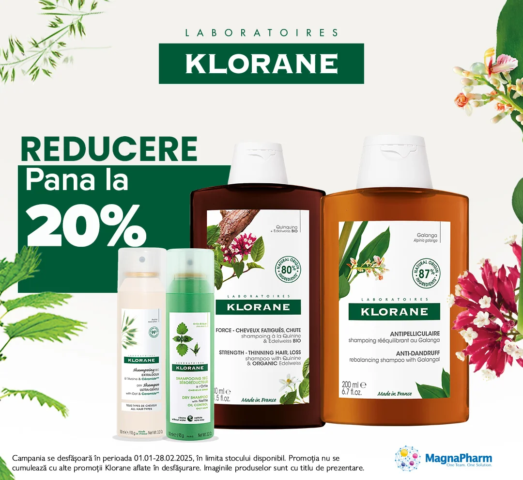 Ofertele lunii Ianuarie 2025 Klorane Natural Origin