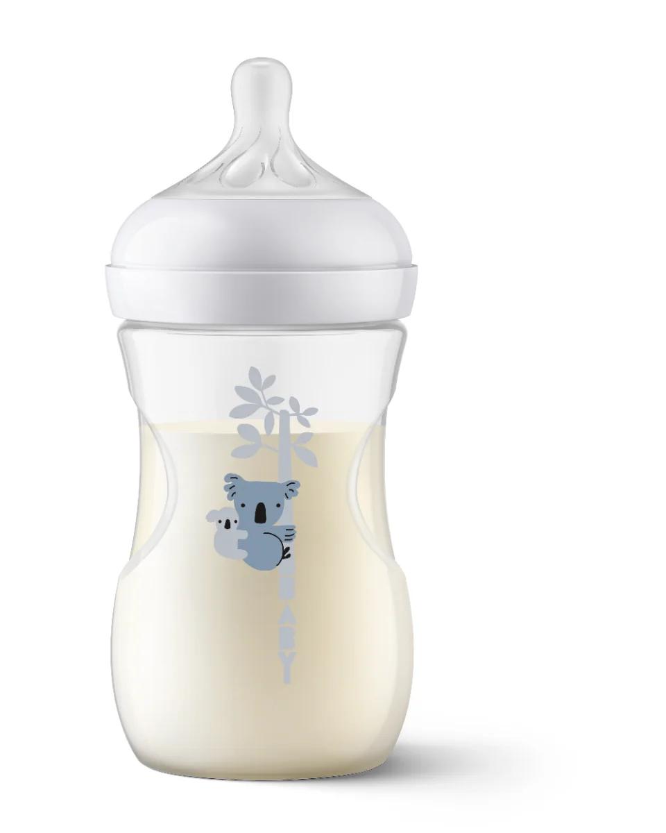 Biberon pentru +1 luna model koala Natural Response SCY903/67, 260ml, Philips Avent 