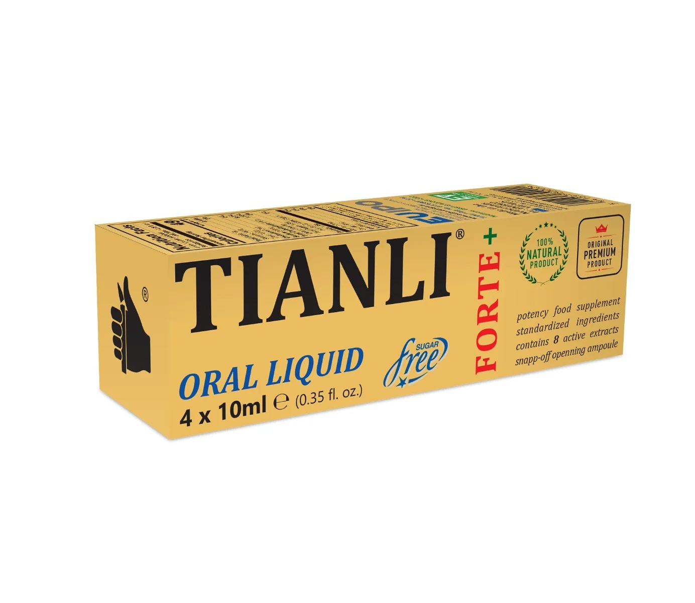 Forte+ Oral Liquid, 4 x 10ml, Tianli 