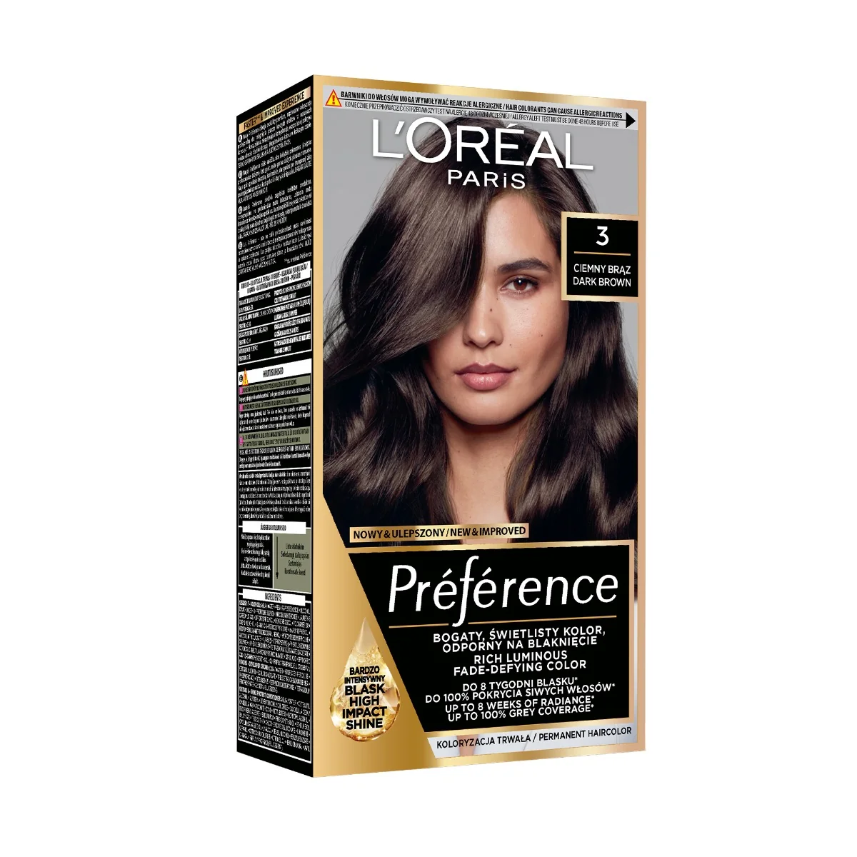 Vopsea de par permanenta cu amoniac Preference 3.0 Brasilia, 174ml, L'Oreal Paris