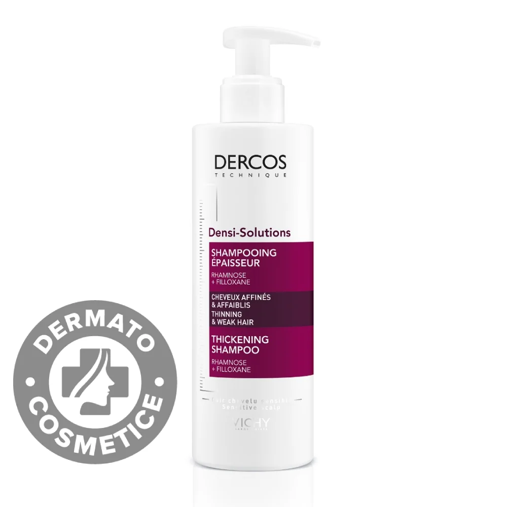 Sampon densificator pentru par subtire Dercos, 250ml, Vichy