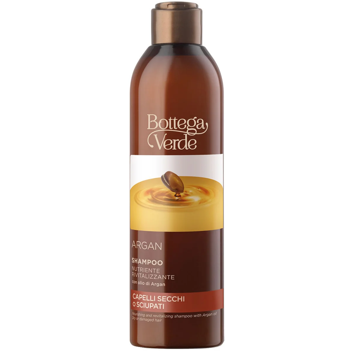 Sampon hranitor si revitalizant cu ulei de argan, 250ml, Bottega Verde