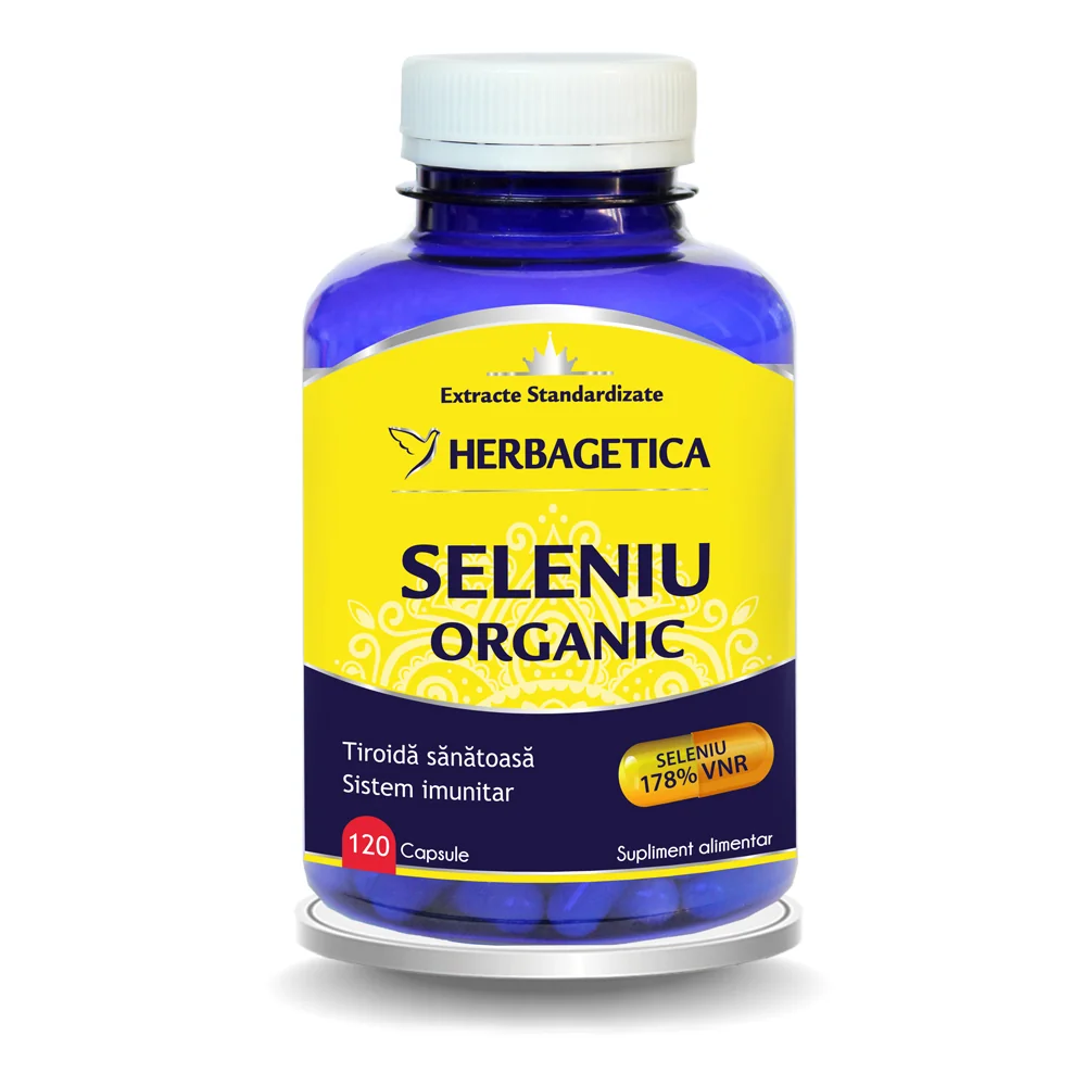 Seleniu Organic, 120 capsule, Herbagetica