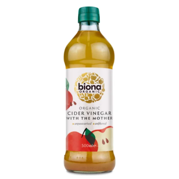 Otet bio din cidru de mere nefiltrat, 500ml, Biona Organic