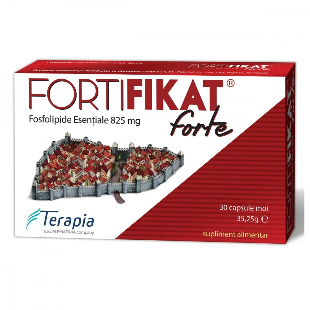 Fortifikat Forte fosfolipide esentiale 750mg, 30 capsule, Terapia