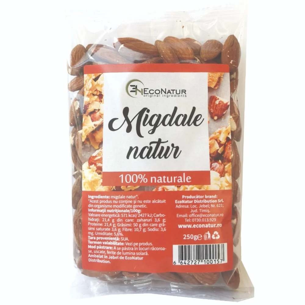 Migdale natur, 250g, EcoNatur