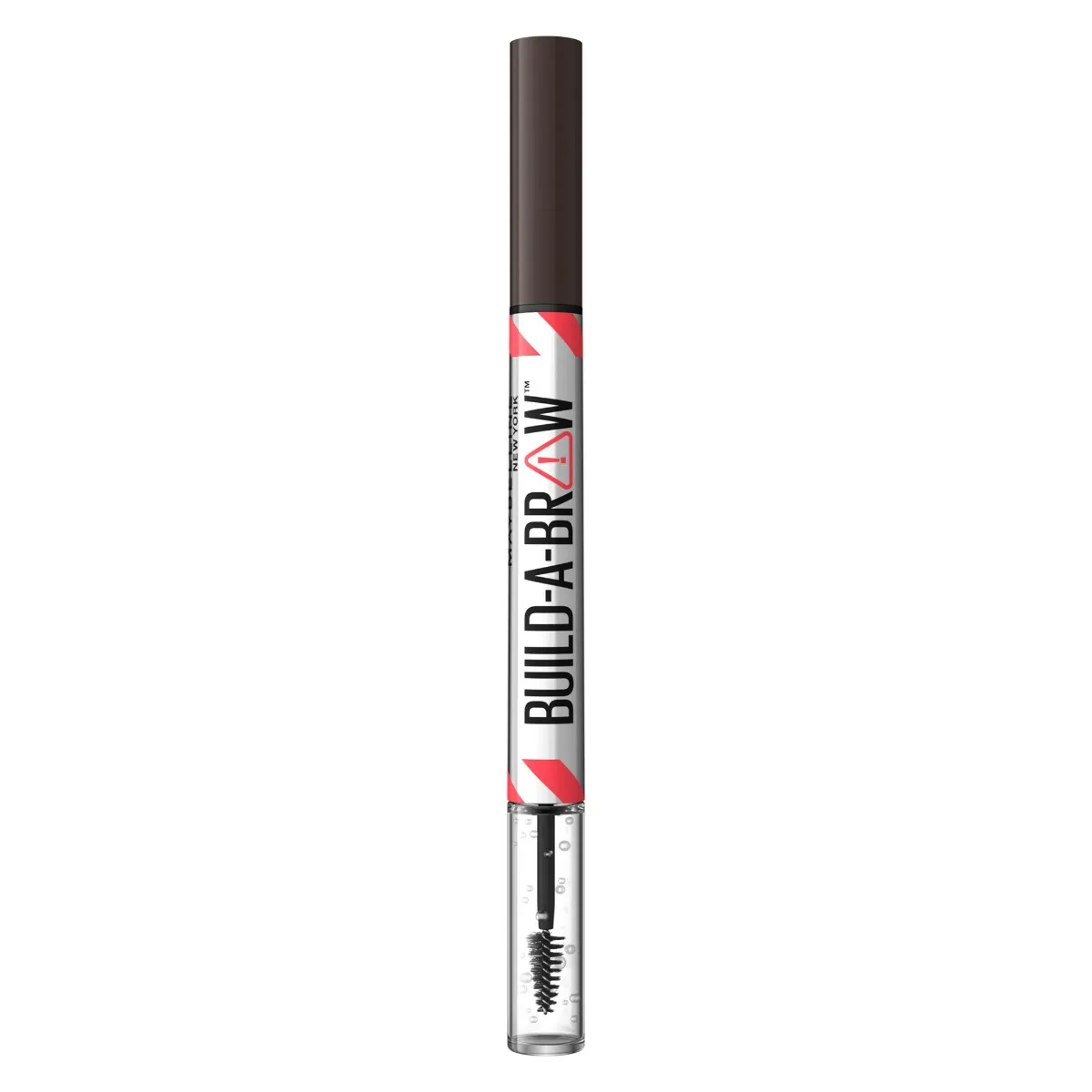 Marker de sprancene si gel de fixare 2 in 1 259 Ash Brown Build a Brow, 1.4g, Maybelline 