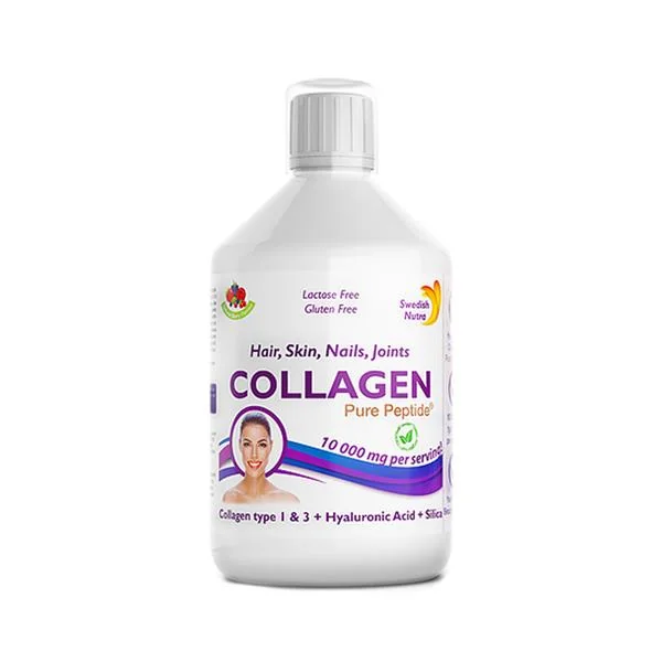 Colagen Lichid Hidrolizat Tip 1 si 3 10000mg, 500ml, Swedish Nutra