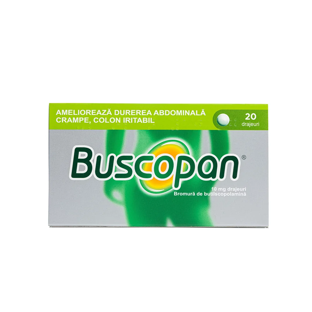 Buscopan, 20 drajeuri, Sanofi