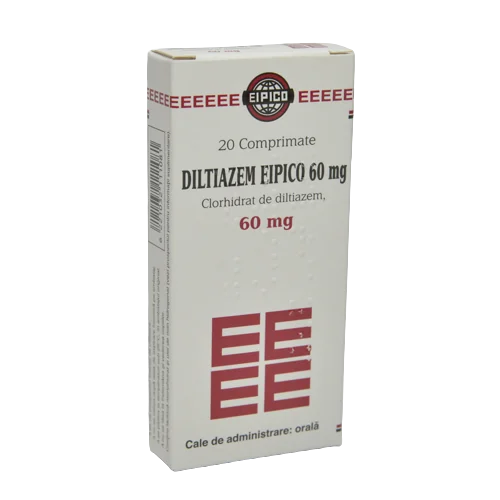 Diltiazem 60mg, 20 comprimate, Eipico 