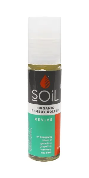 Roll-On Bio Revive Amestec Energizant si Echilibrant cu uleiuri esentiale, 11ml, Soil