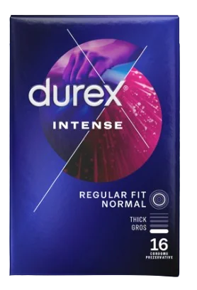 Prezervative Intense Orgasmic, 16 bucati, Durex 