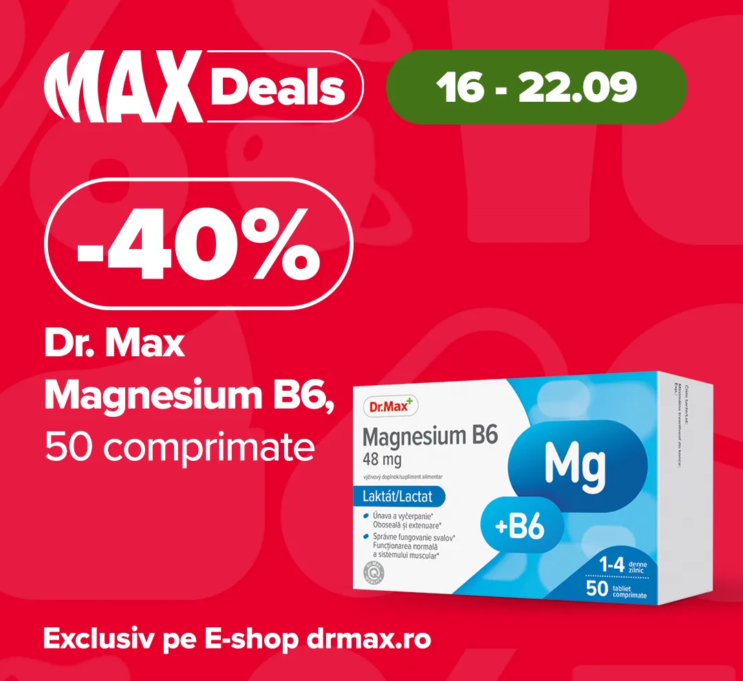 Max Deals Septembrie 2024 Magnesium B6