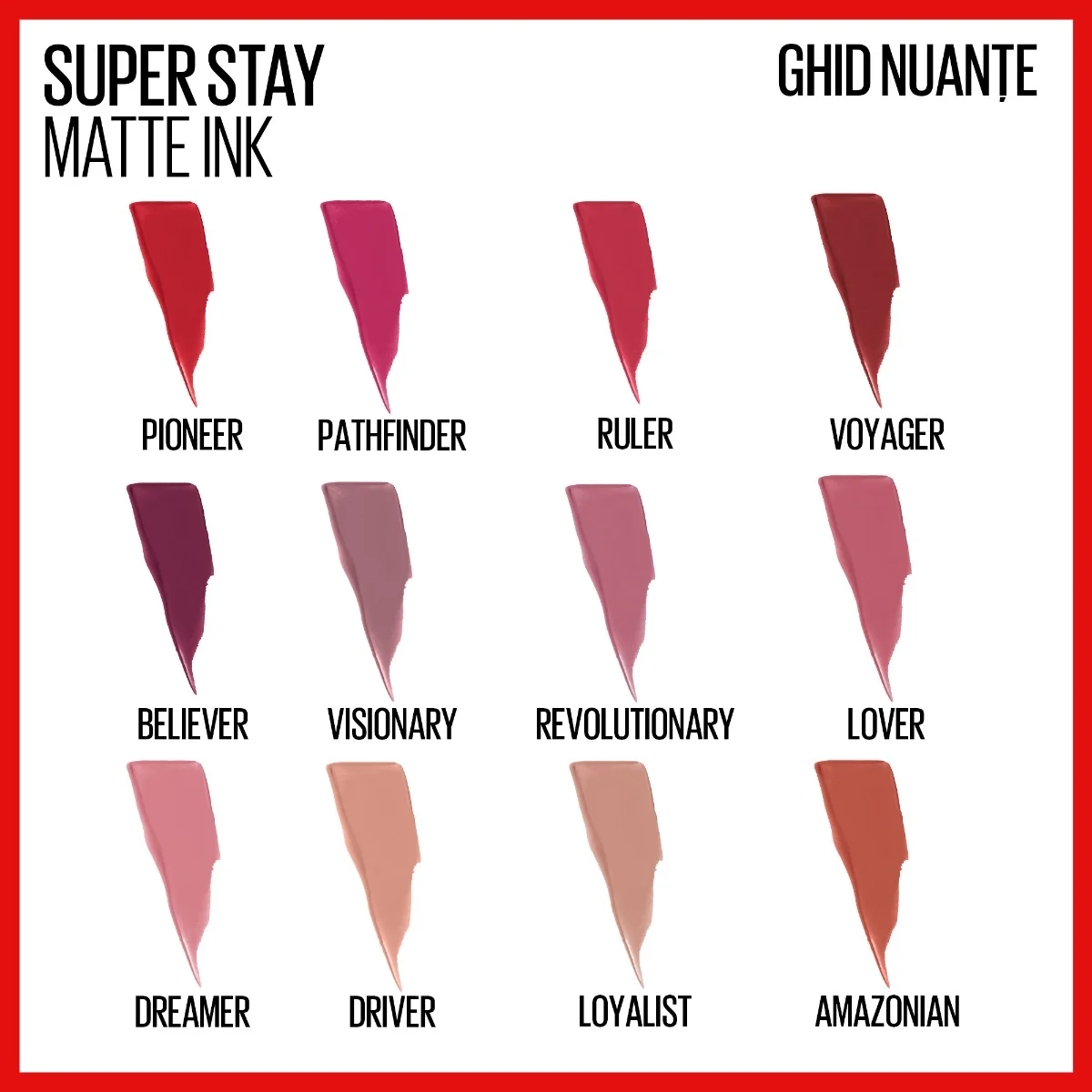 Ruj lichid mat Superstay Matte Ink 80 Ruler, 5ml, Maybelline 